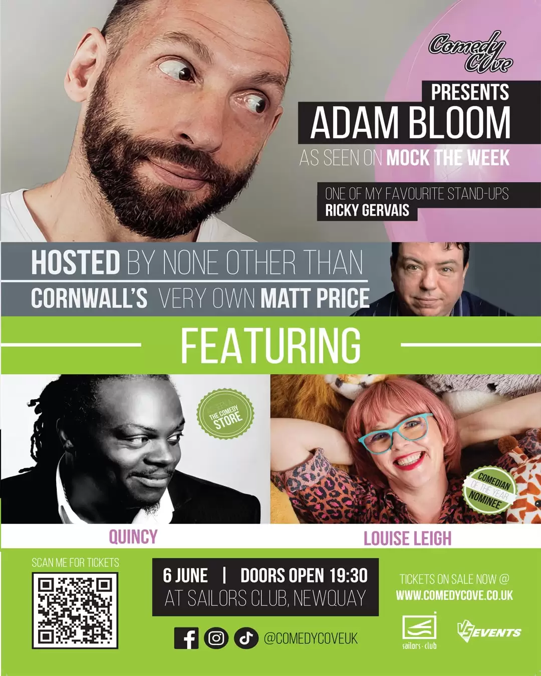 Comedy Cove At Sailors Newquay