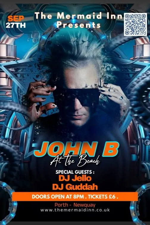 John B live at The Mermaid Inn Newquay – Drum & Bass 27 Sept